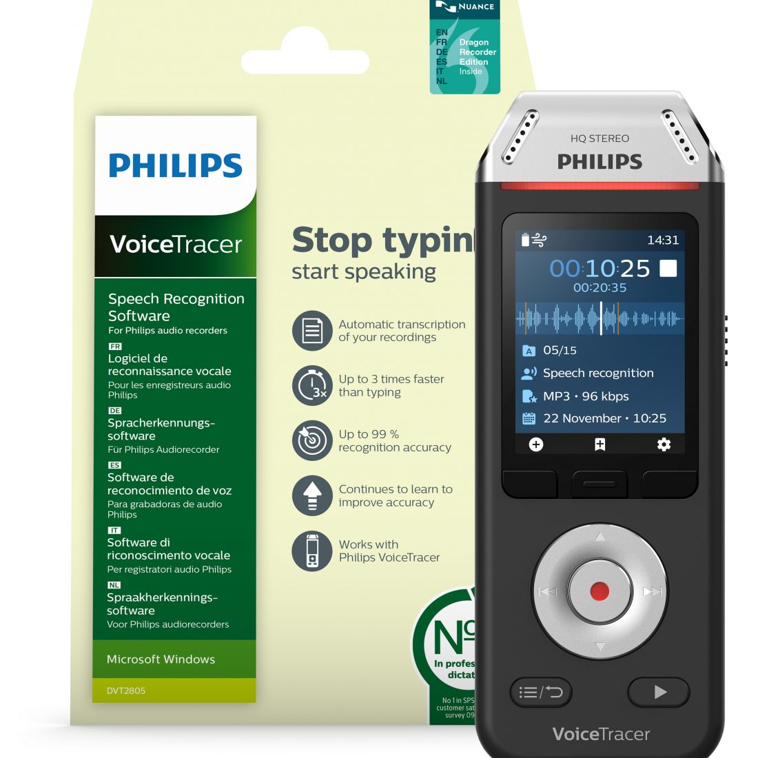 Philips VoiceTracer Audio Recorder